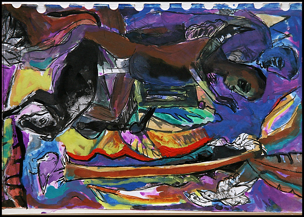 Dt271 Water Color On Paper  X  INC   Available.Jpg